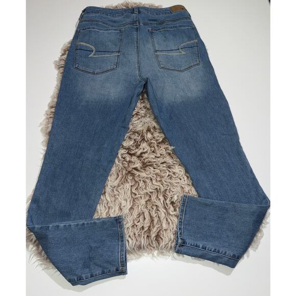 American Eagle women’s super stretch hi rise jegging blue jeans - Picture 4 of 13